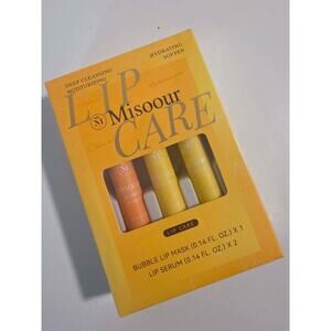 Misoour Lip Care 3 pack Set Bubble Lip Mask (1) & Lip Serum (2) .14 FL OZ Vit C